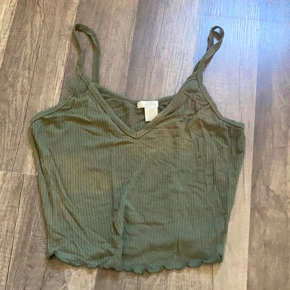 green crop top, size medium!